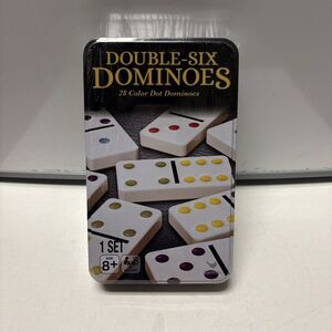Double Six Dominoes 28 Color Dot Cardinal Game 8+ Sealed New